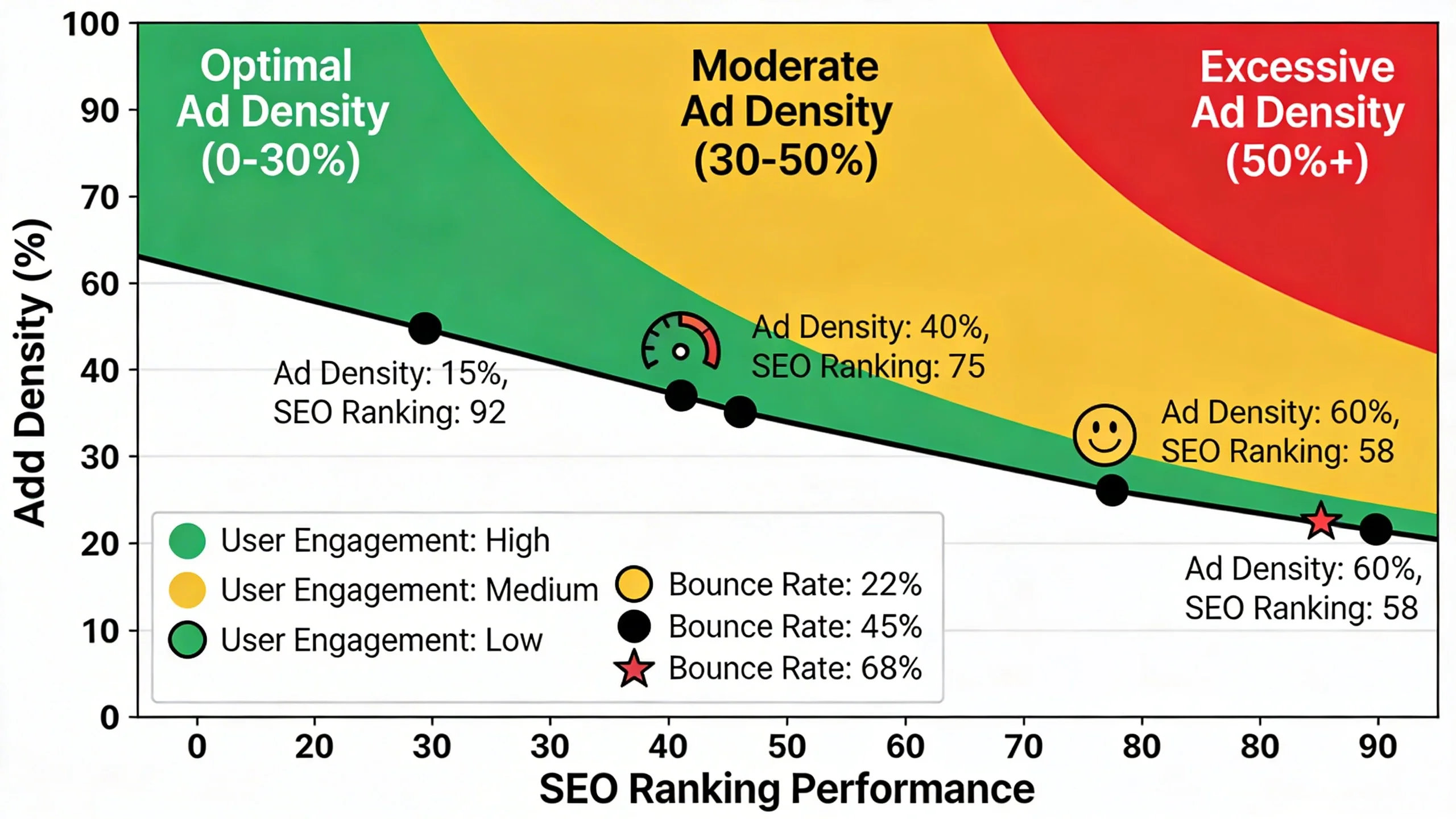 **Does Ad Density Affect SEO in 2025? A Data-Driven Answer** infographic 1