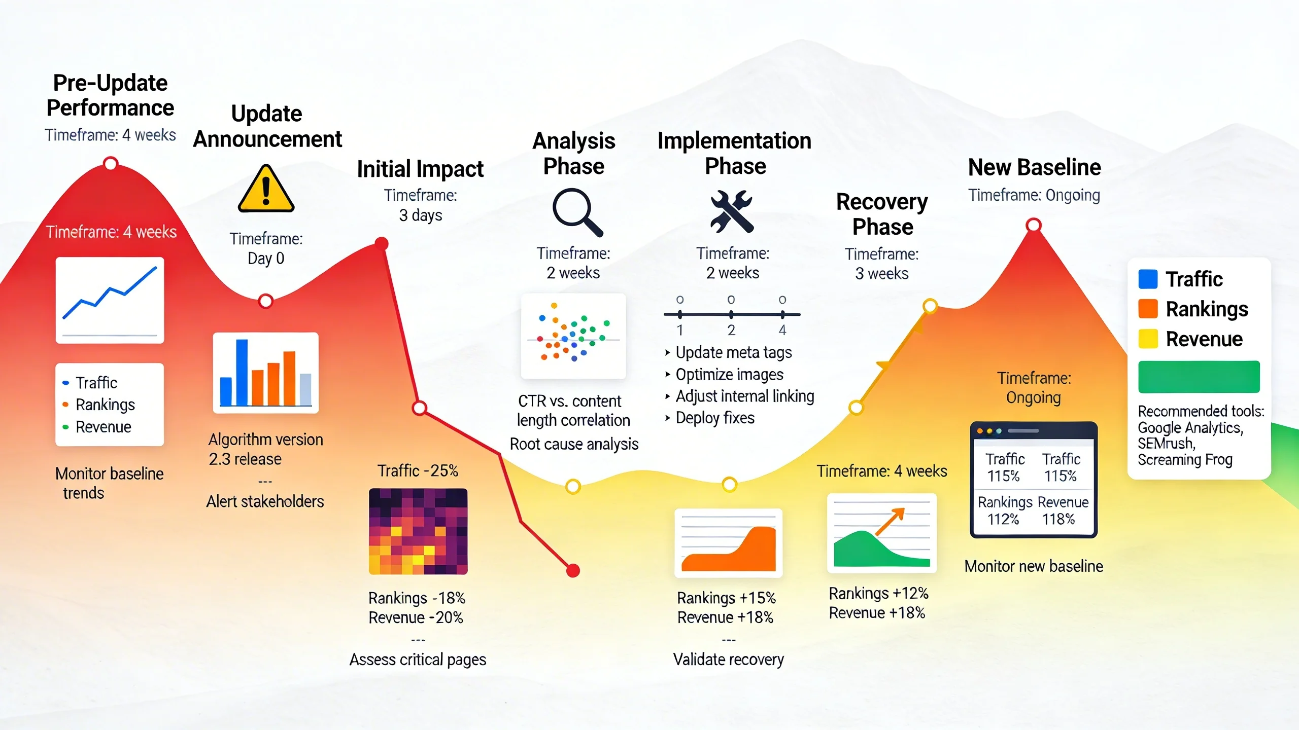 How to Recover From a Google Algorithm Update (Publisher's Edition) infographic 1