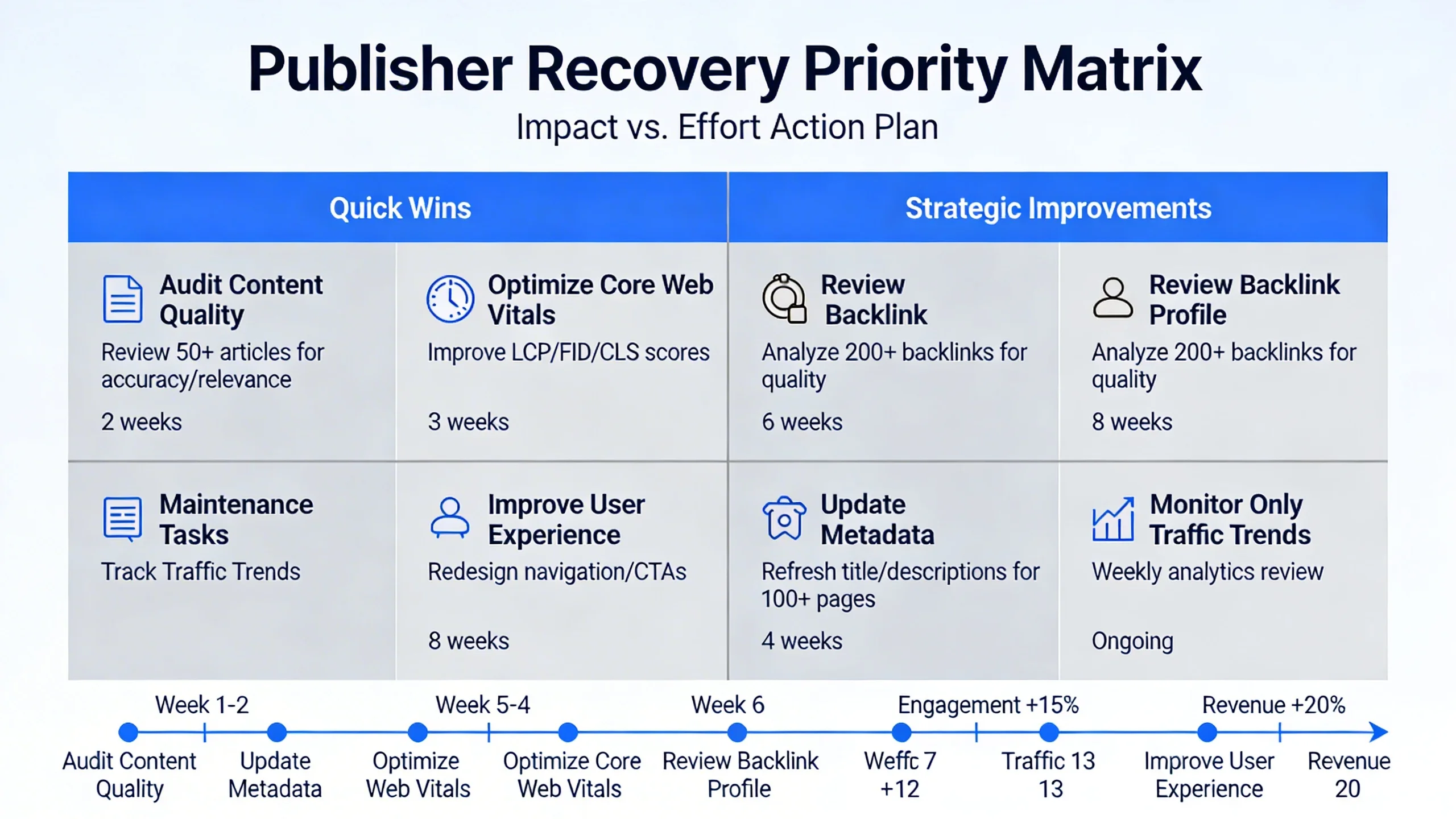 How to Recover From a Google Algorithm Update (Publisher's Edition) infographic 2