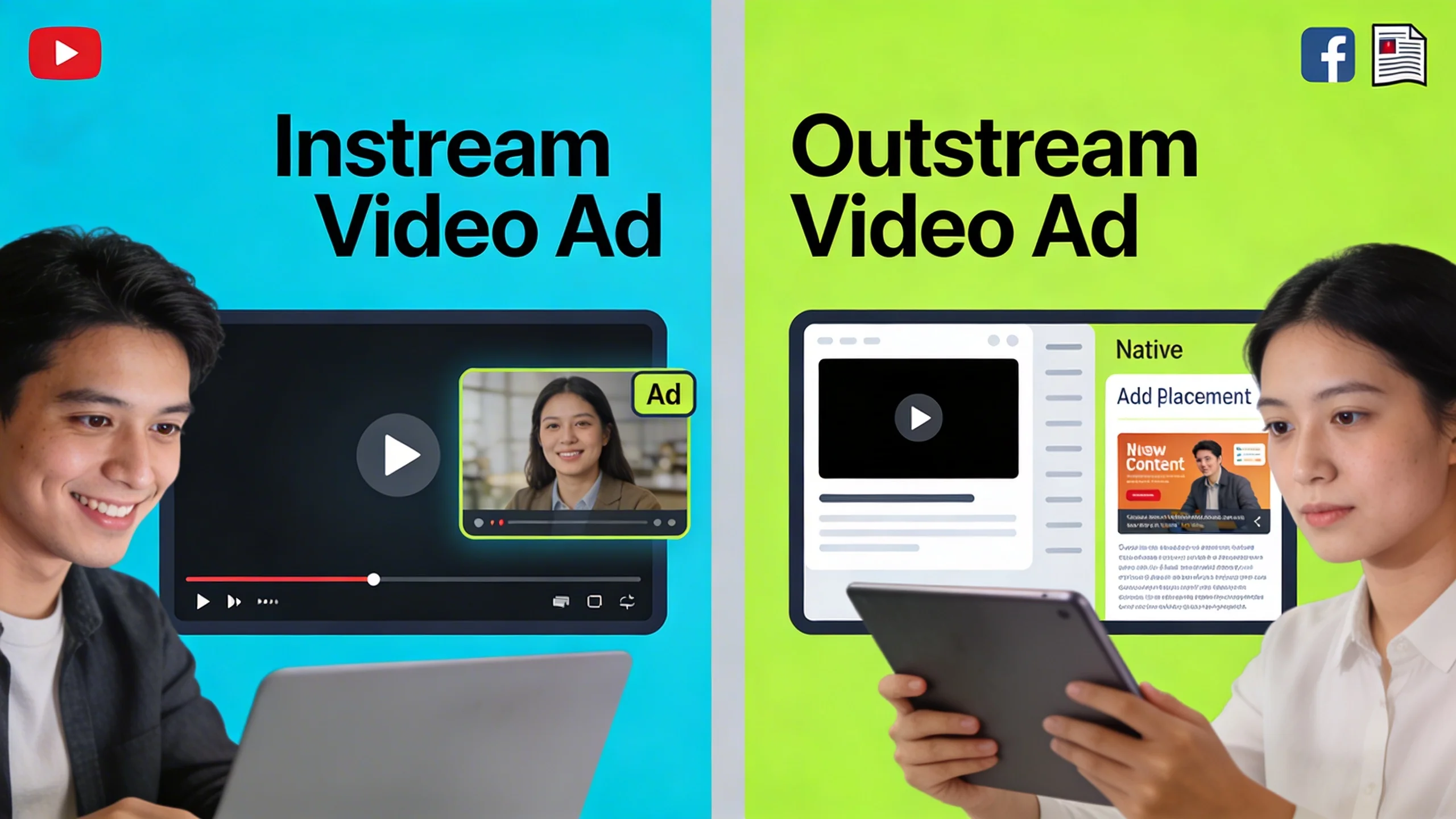What are instream and outstream video ads exactly?