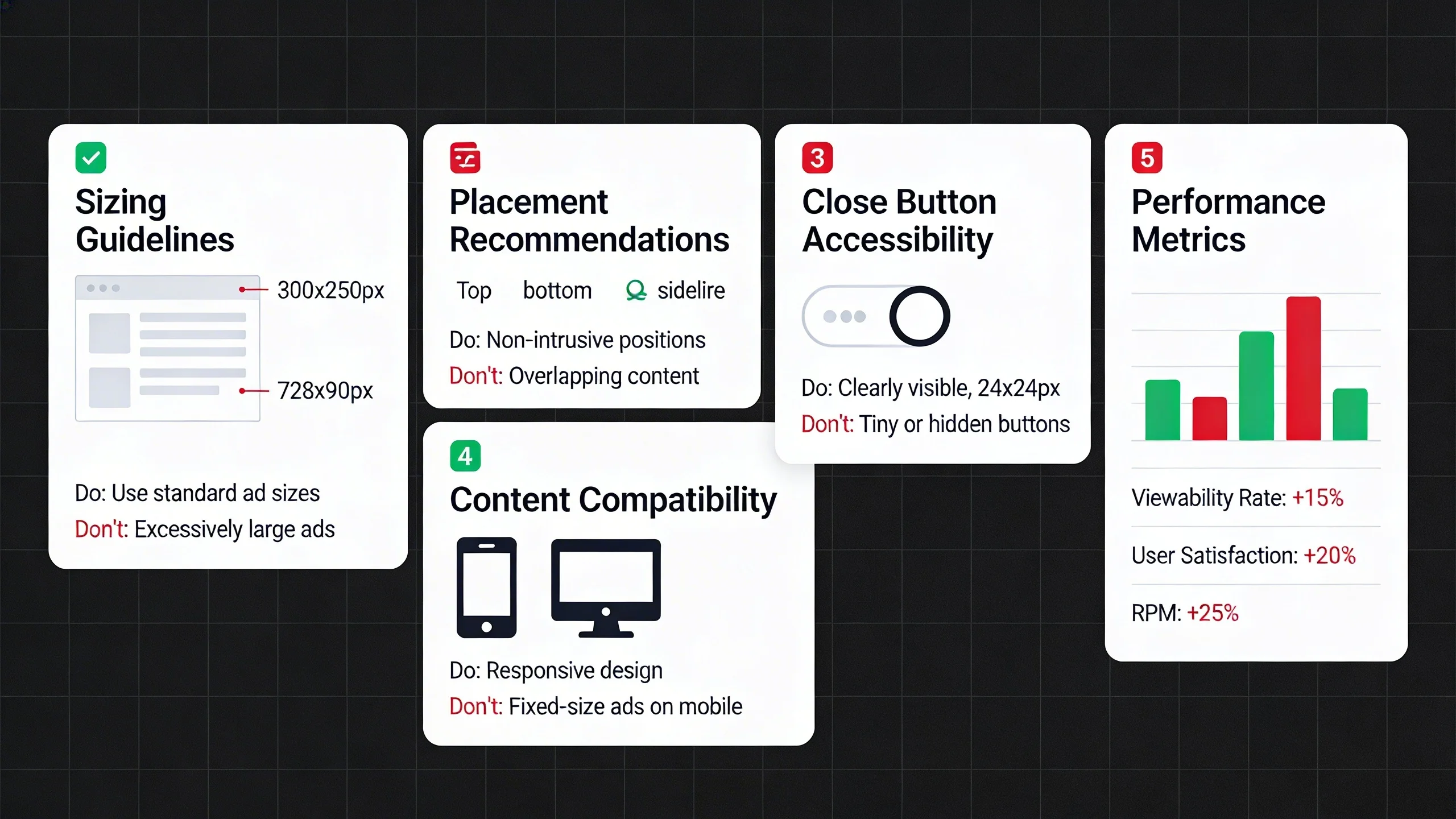 sticky ads best practices how to boost viewability and rpm safely infographic 1